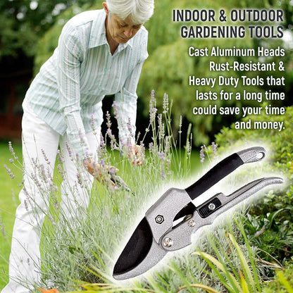9-Piece: Heavy Duty Aluminum Alloy Gardening Tools Set DailySale