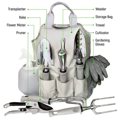 9-Piece: Heavy Duty Aluminum Alloy Gardening Tools Set DailySale
