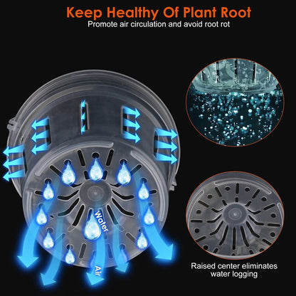 9-Piece: Orchid Pots Clear Reusable Plastic Flower Plant Nursery Planter DailySale