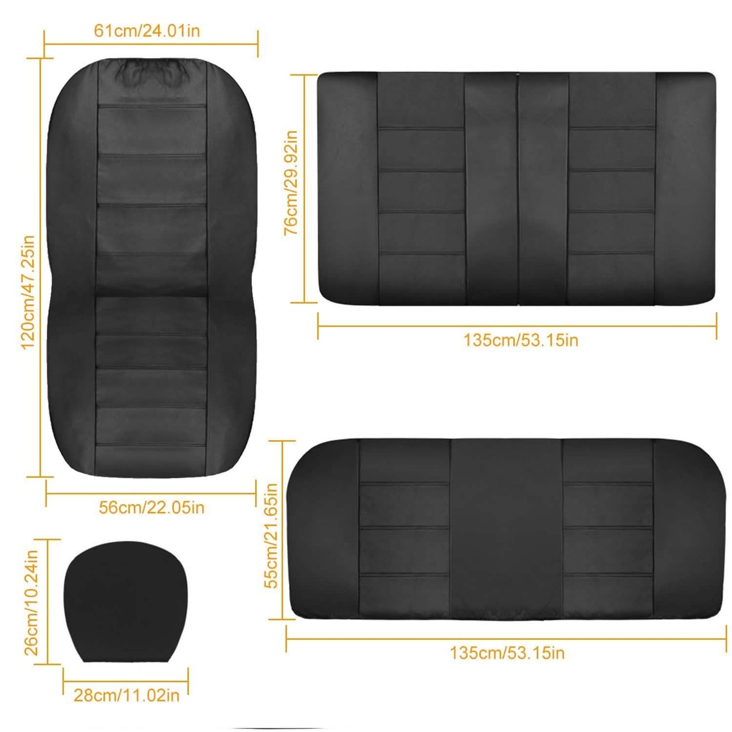 9-Piece Set: PU Leather Car Seat Cover DailySale