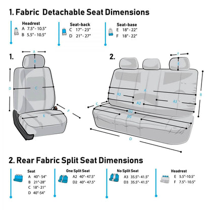 9-Piece Set: Supreme Cloth Seat Covers DailySale