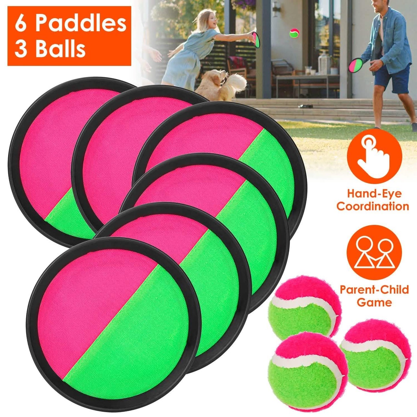 9-Piece Set: Toss and Catch Ball Throw DailySale
