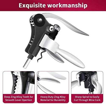 9-Piece Set: Wine Opener Set with Corkscrew, Foil Cutter, Thermometer, Stoppers & More DailySale