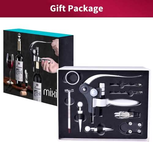 9-Piece Set: Wine Opener Set with Corkscrew, Foil Cutter, Thermometer, Stoppers & More DailySale