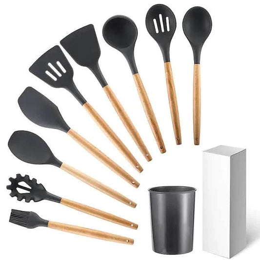9-Piece: Silicone Cooking Utensils DailySale