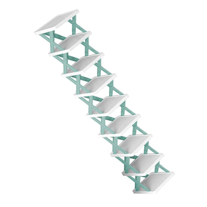 9-Tier Narrow Entryway Shoe Rack Plastic Vertical Shoe Organizer DailySale