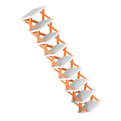 9-Tier Narrow Entryway Shoe Rack Plastic Vertical Shoe Organizer DailySale