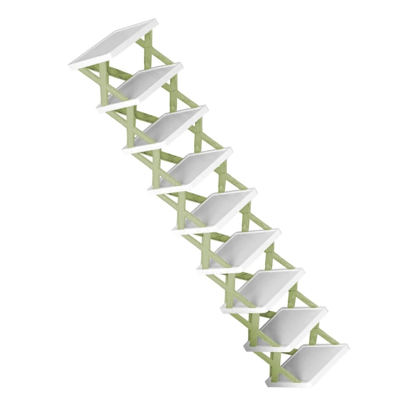 9-Tier Narrow Entryway Shoe Rack Plastic Vertical Shoe Organizer DailySale
