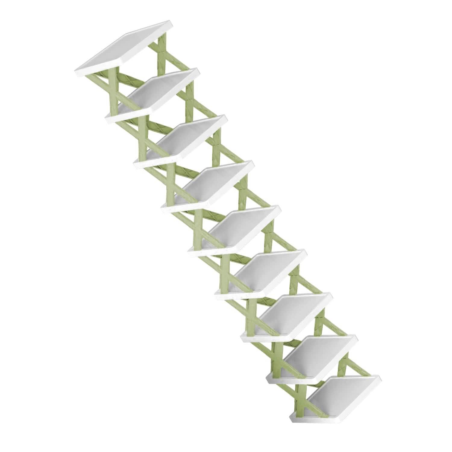 9-Tier Narrow Entryway Shoe Rack Plastic Vertical Shoe Organizer DailySale