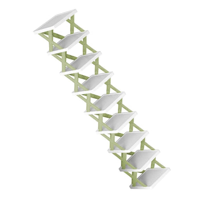 9-Tier Narrow Entryway Shoe Rack Plastic Vertical Shoe Organizer DailySale