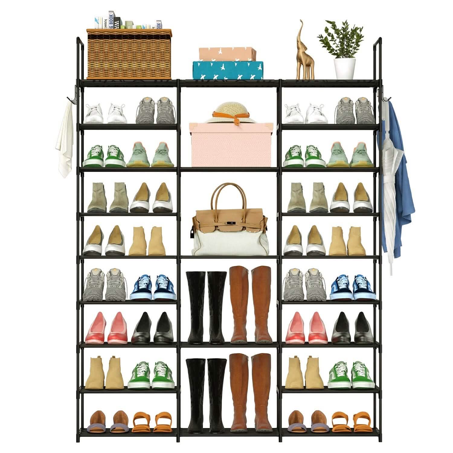 9-Tier: Shoe Rack Metal Storage DailySale