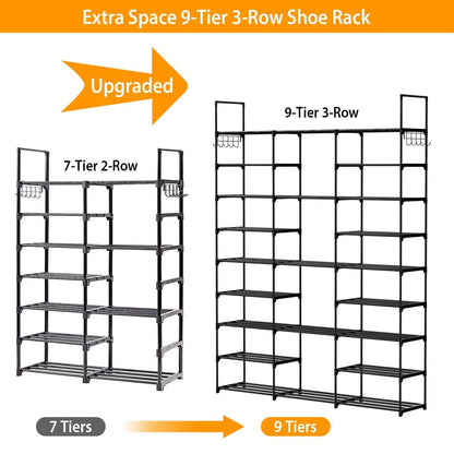 9-Tier: Shoe Rack Metal Storage DailySale