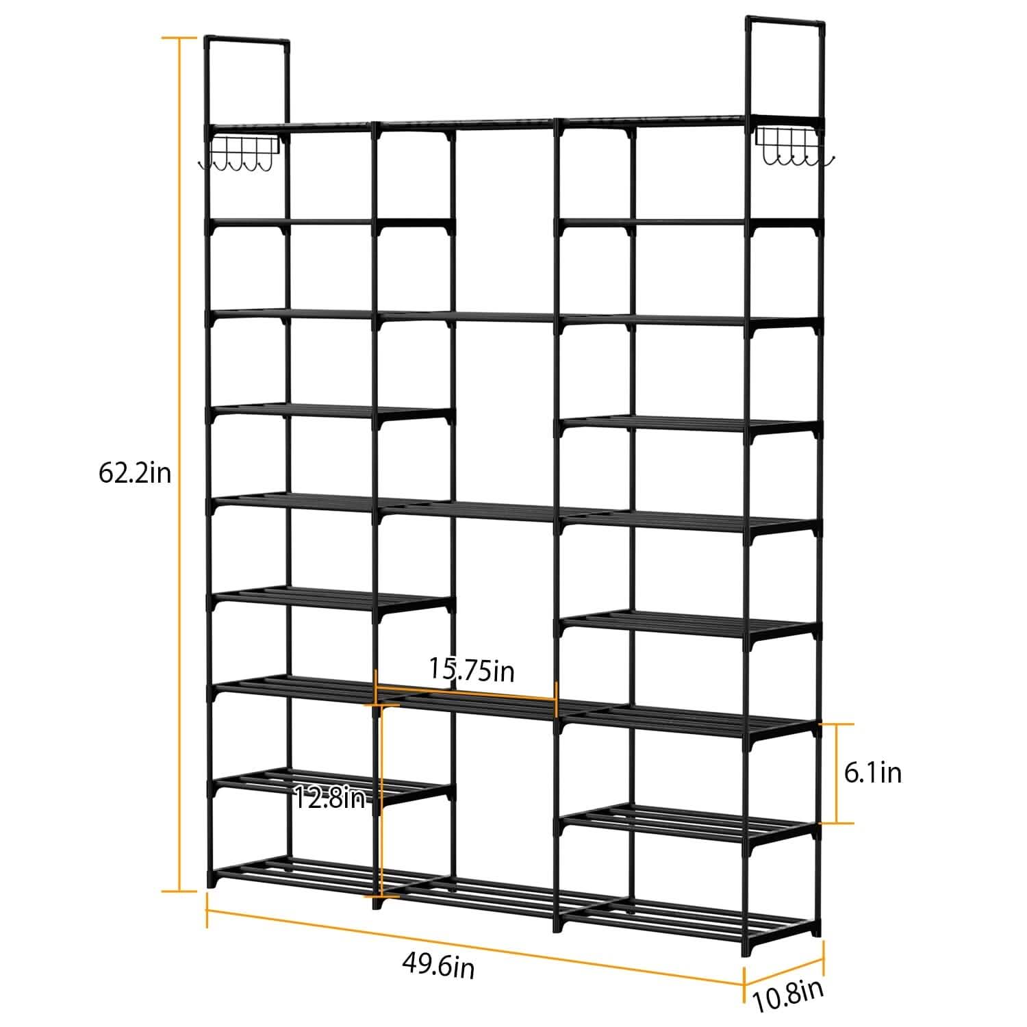 9-Tier: Shoe Rack Metal Storage DailySale