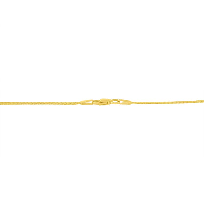 10K Yellow and White Gold 1/2 Cttw Princess Cut Diamond Channel-Set â€œVâ€ Shape 18" Franco Chain Necklace (H-I Color, SI2-I1 Clarity) Bids.com