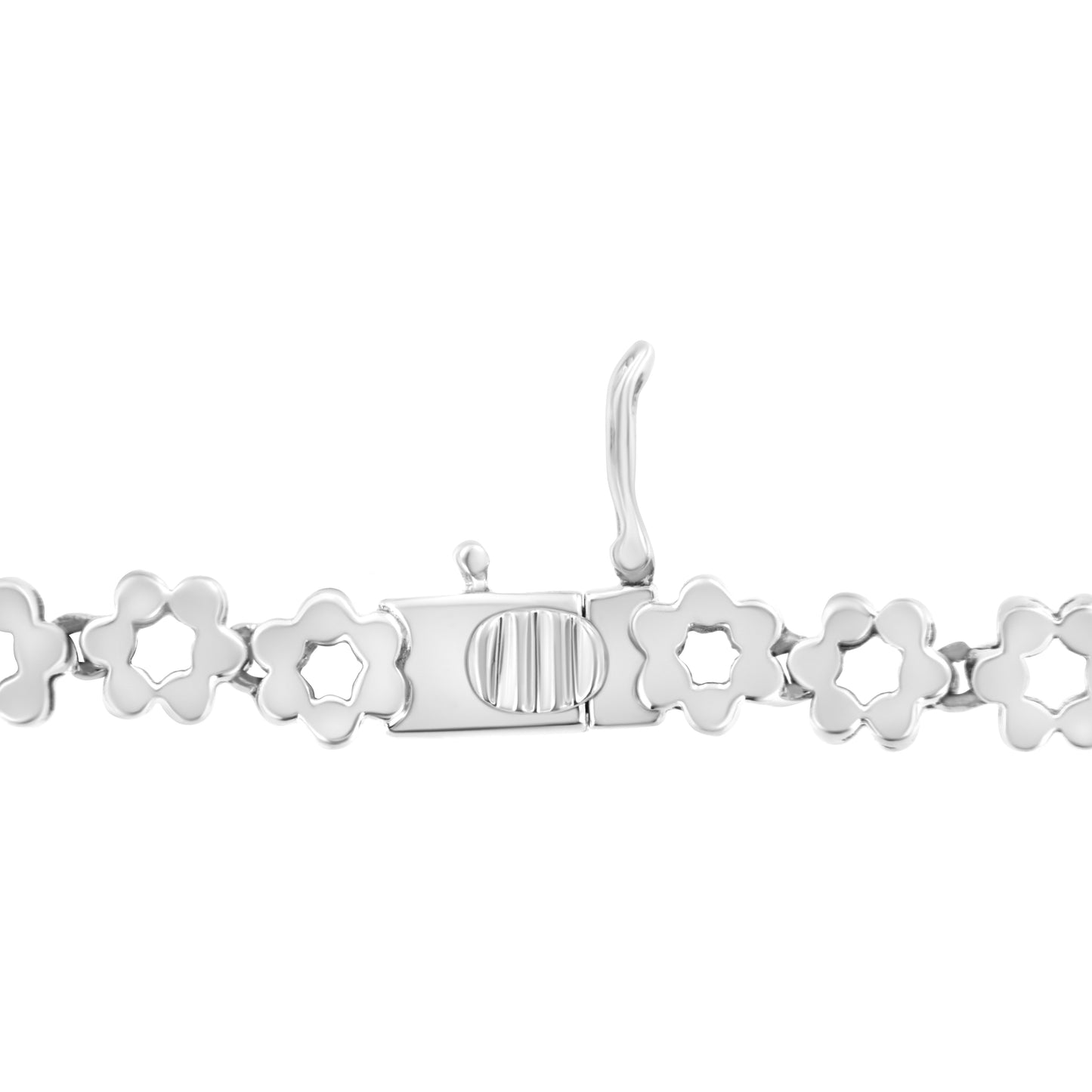 IGI Certified 14K White Gold 8.0 Cttw Pave Set Round-Cut Diamond Cluster Graduating Riviera Statement Necklace (H-I Color, I1 Clarity) Bids.com