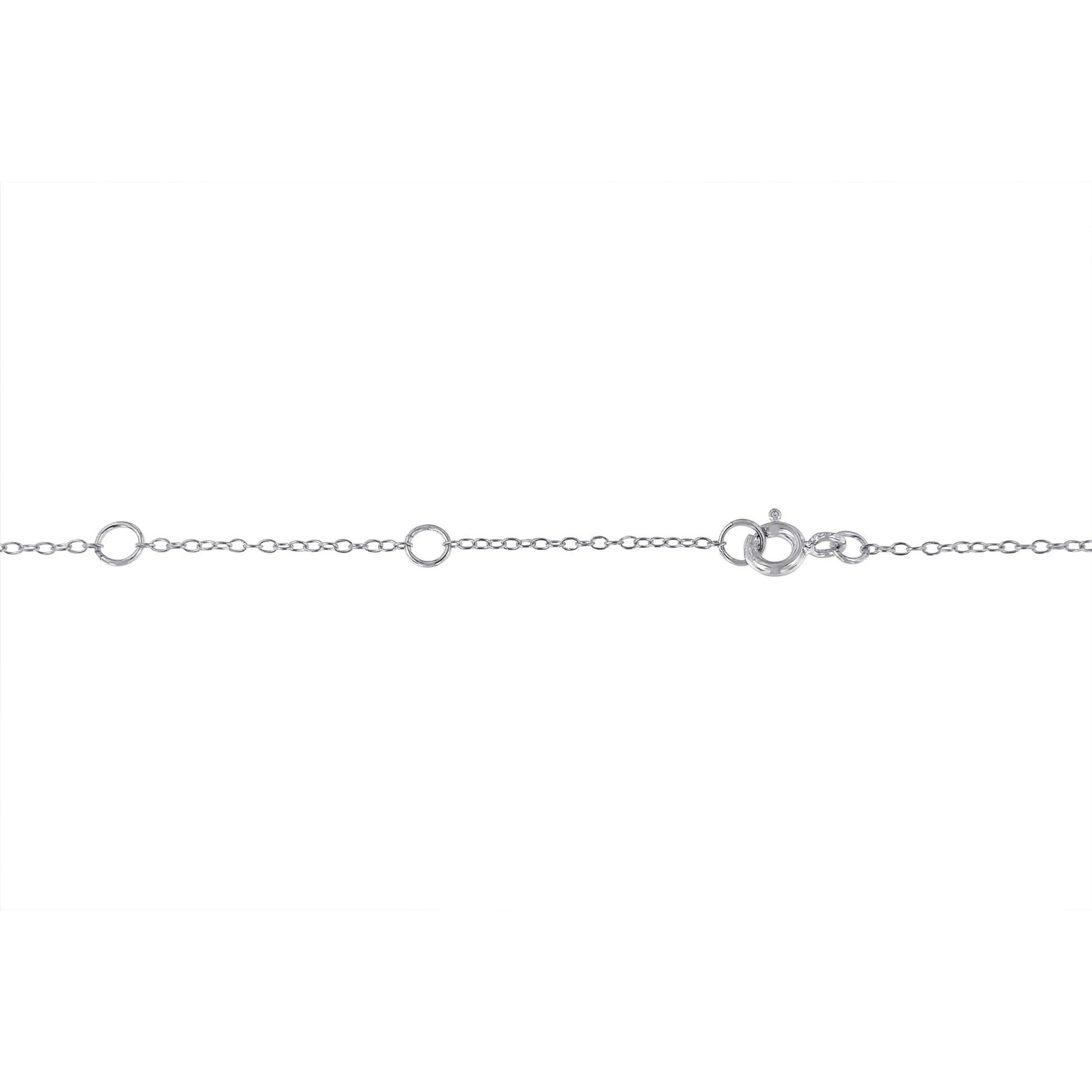 Sterling Silver Treated Diamond By Yard Necklace (3/4 cttw, Blue Color, I2-I3 Clarity) Bids.com