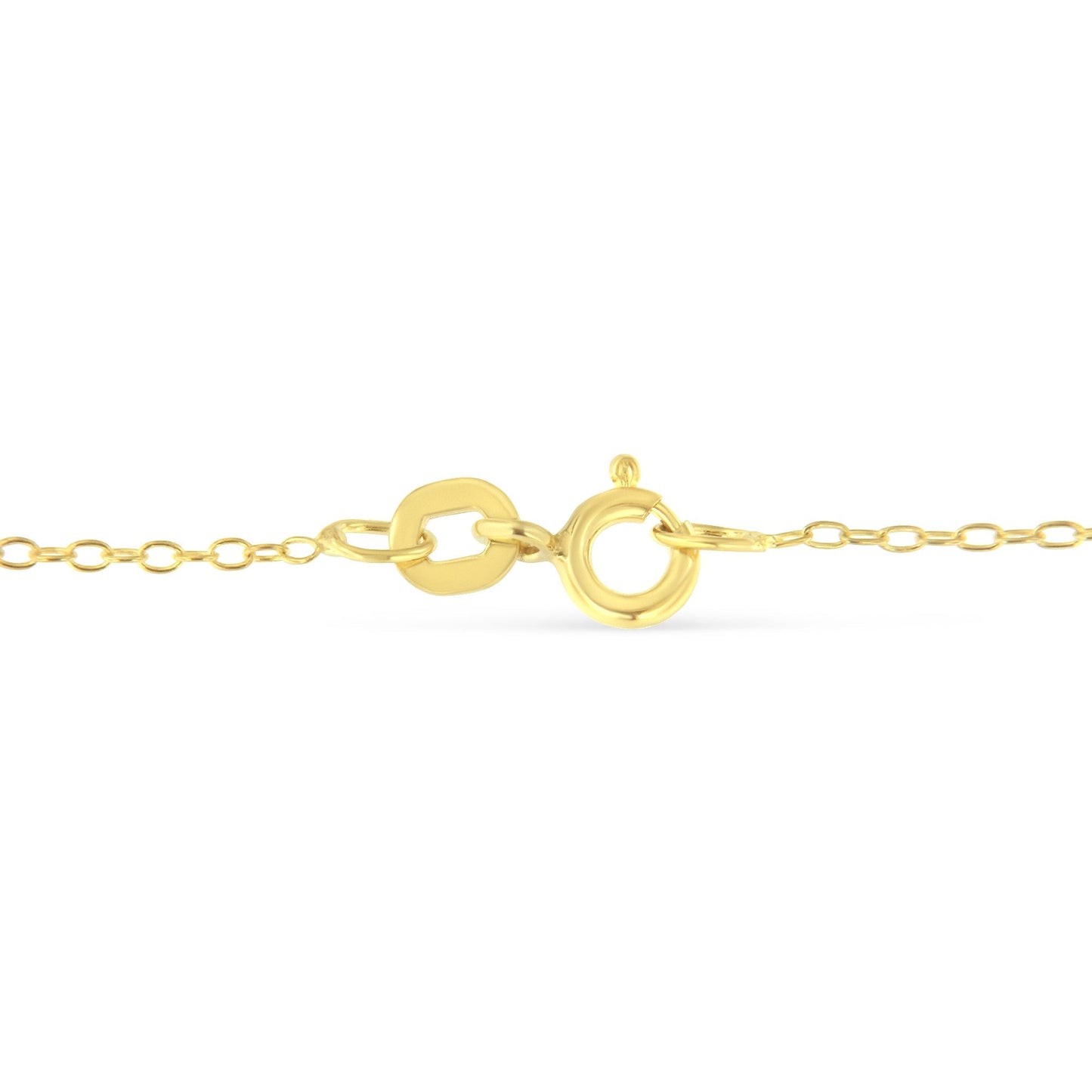 Yellow Color Plated Sterling Silver Diamond Station Necklace (1/2 cttw, K-L Color, I2-I3 Clarity) Bids.com