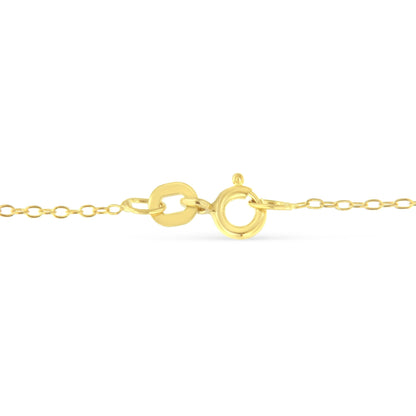 Yellow Color Plated Sterling Silver Diamond Station Necklace (1/2 cttw, K-L Color, I2-I3 Clarity) Bids.com