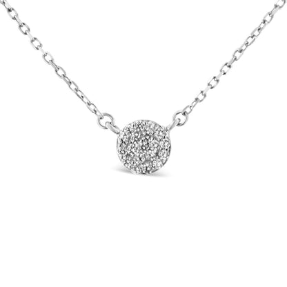 .925 Sterling Silver 1/2 Cttw Round Diamond Medallion Multi-Strand Tri Pendant 18" Necklace (H-I Color, I2-I3 Clarity) Bids.com