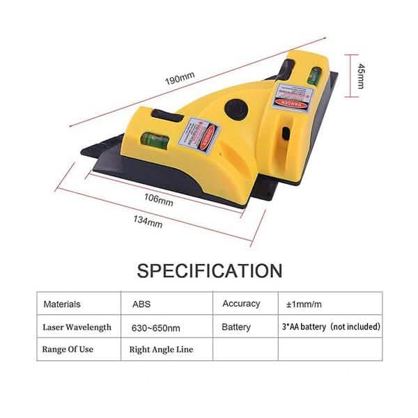 90 Degree Vertical Horizontal Laser Line Angle Measurement Tools DailySale