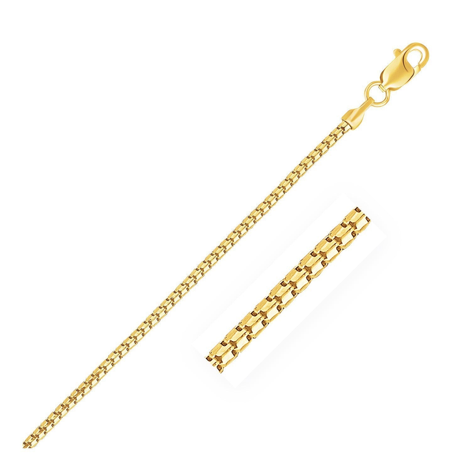 14k Yellow Gold Ice Chain 1.3mm Bids.com