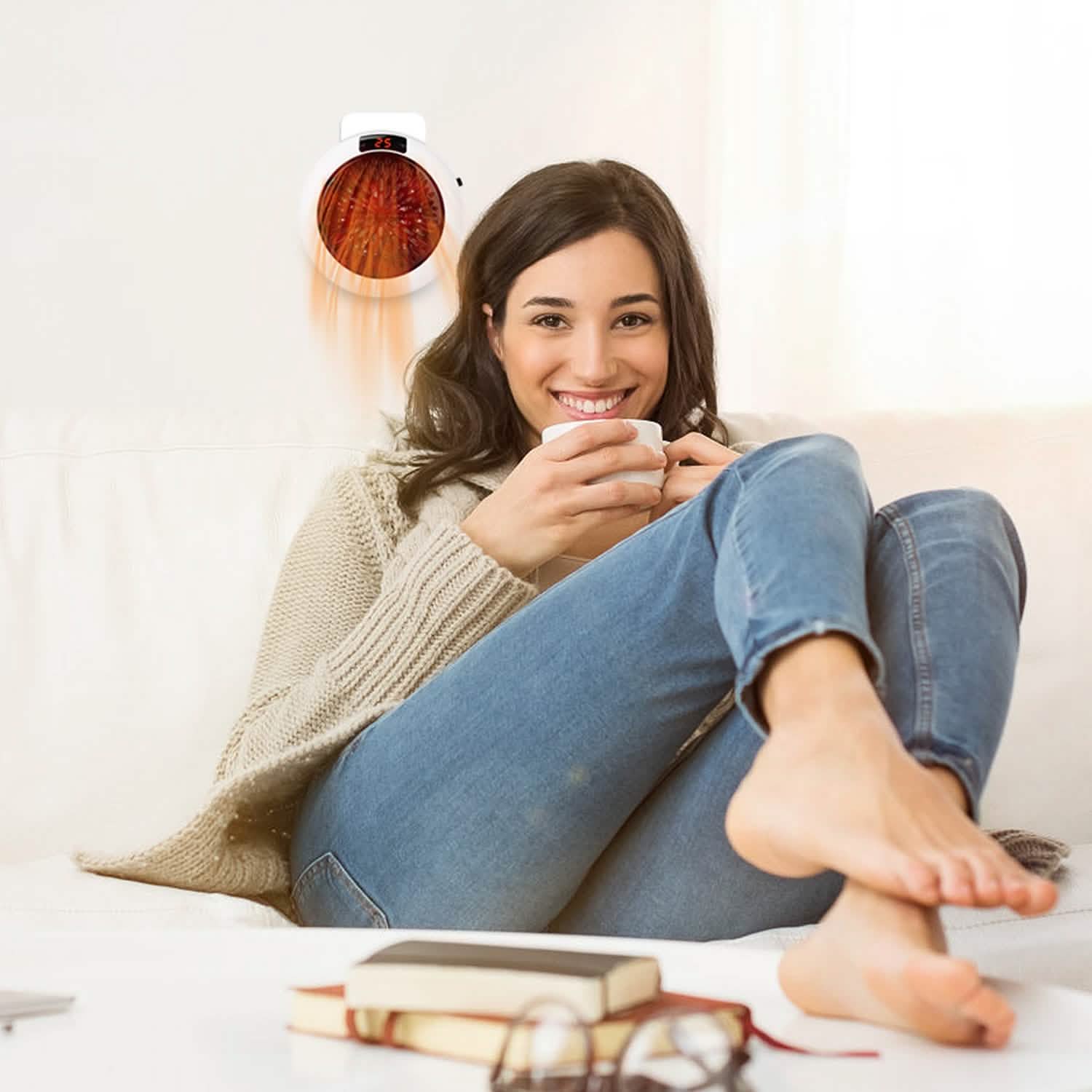900W Portable Heater Fan with Remote Control DailySale