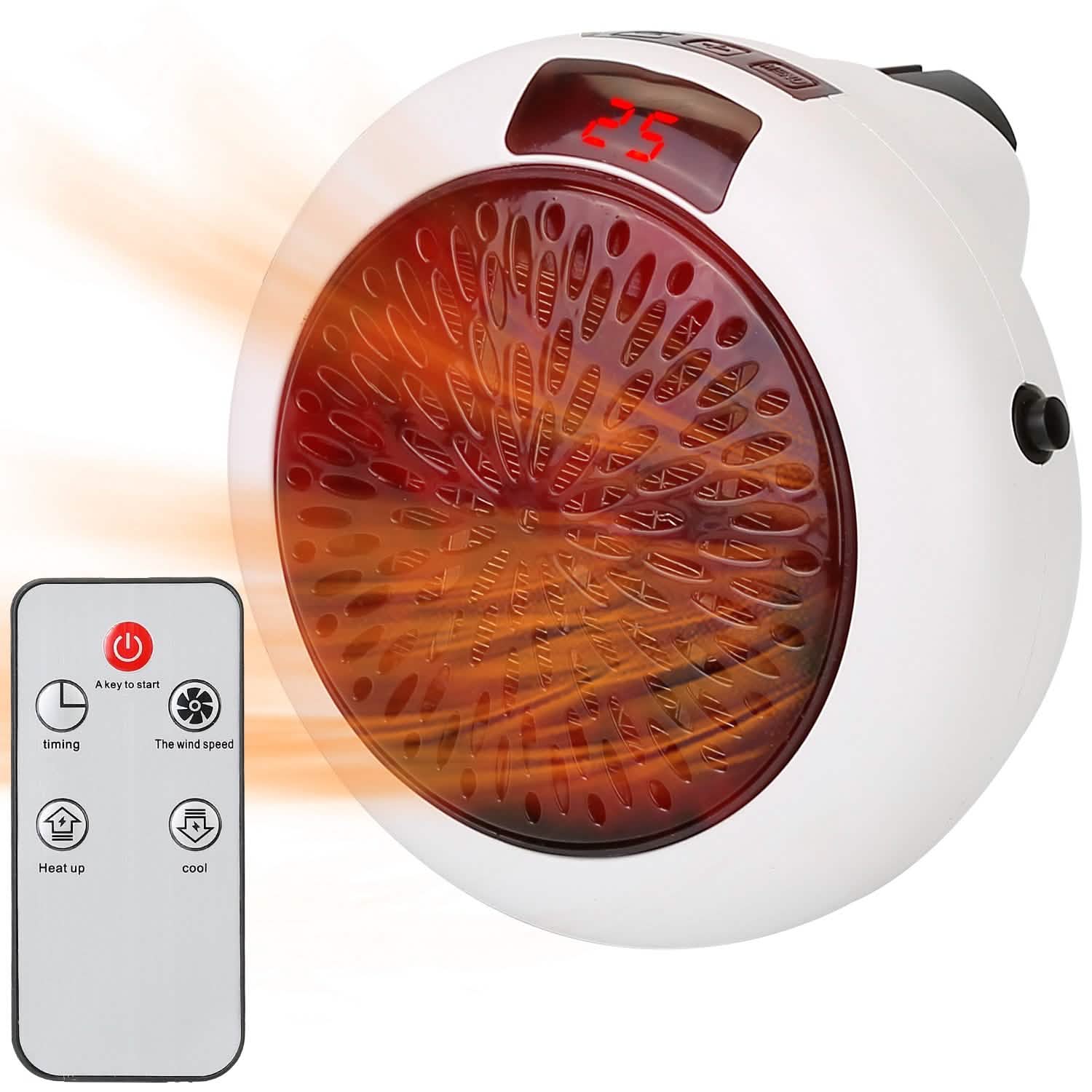 900W Portable Heater Fan with Remote Control DailySale