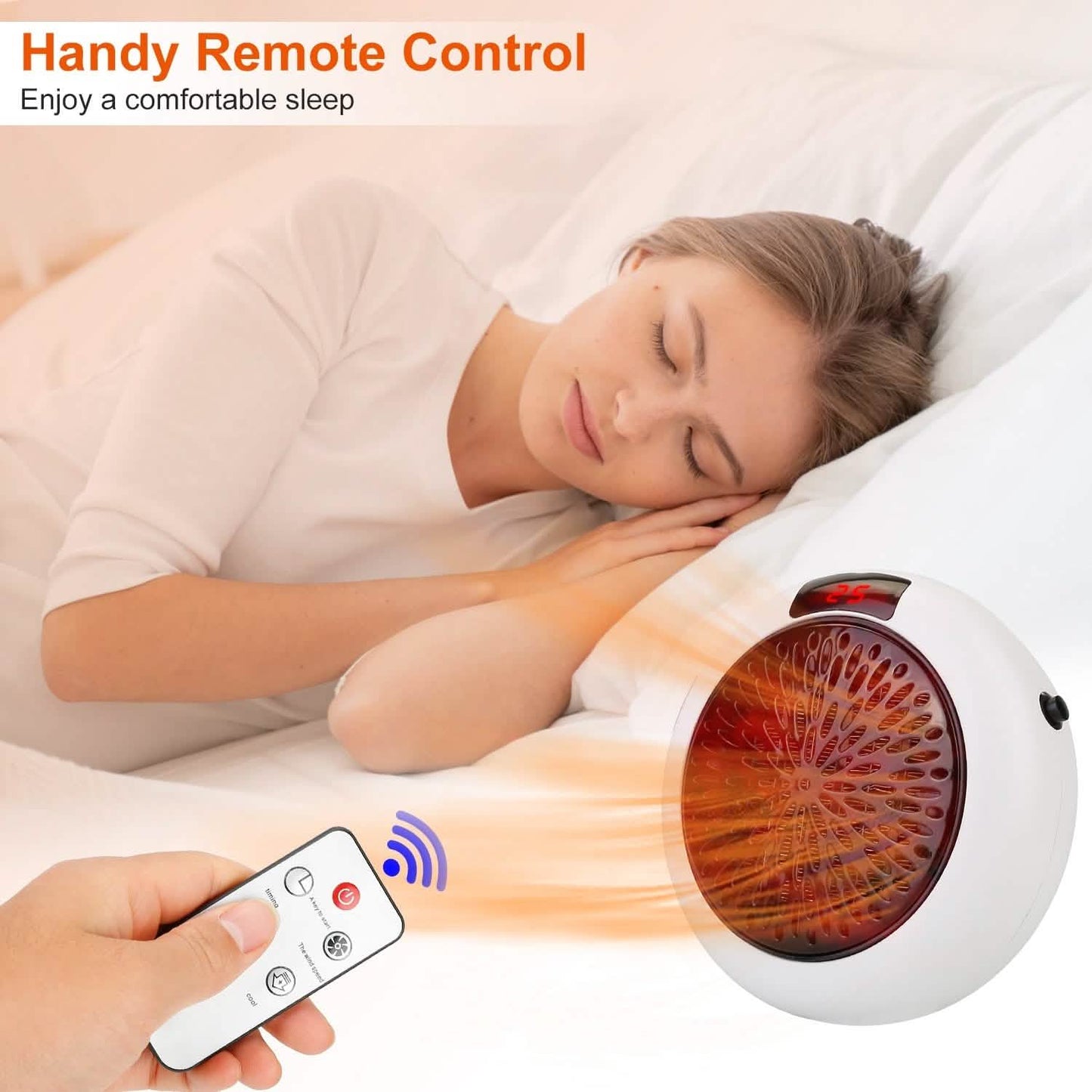 900W Portable Heater Fan with Remote Control DailySale