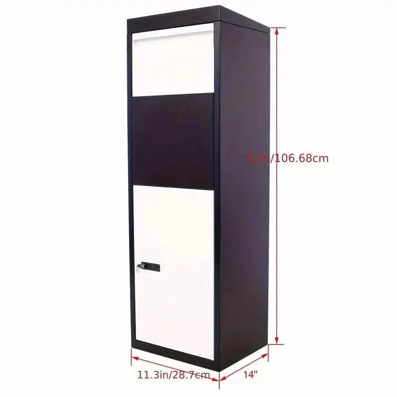 Galvanized Steel Parcel Mailbox w/Code Lock & Mounting Hardware DailySale