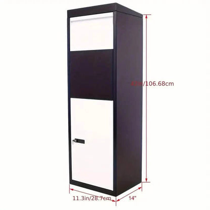 Galvanized Steel Parcel Mailbox w/Code Lock & Mounting Hardware DailySale