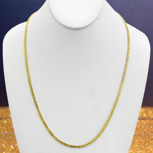 Gold Magic Herringbone Flat Chain Necklace - Size: 18" DailySale