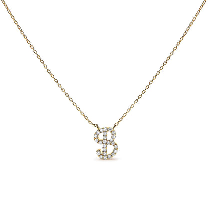 10K White Gold Diamond Accent "A" Initial Script Style Pendant Necklace Bids.com