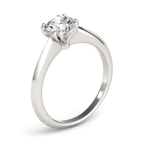 14k White Gold Double Prong Set Solitaire Diamond Engagement Ring (1 cttw) Bids.com