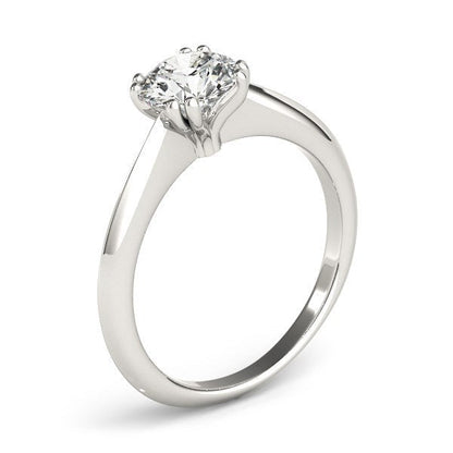 14k White Gold Double Prong Set Solitaire Diamond Engagement Ring (1 cttw) Bids.com
