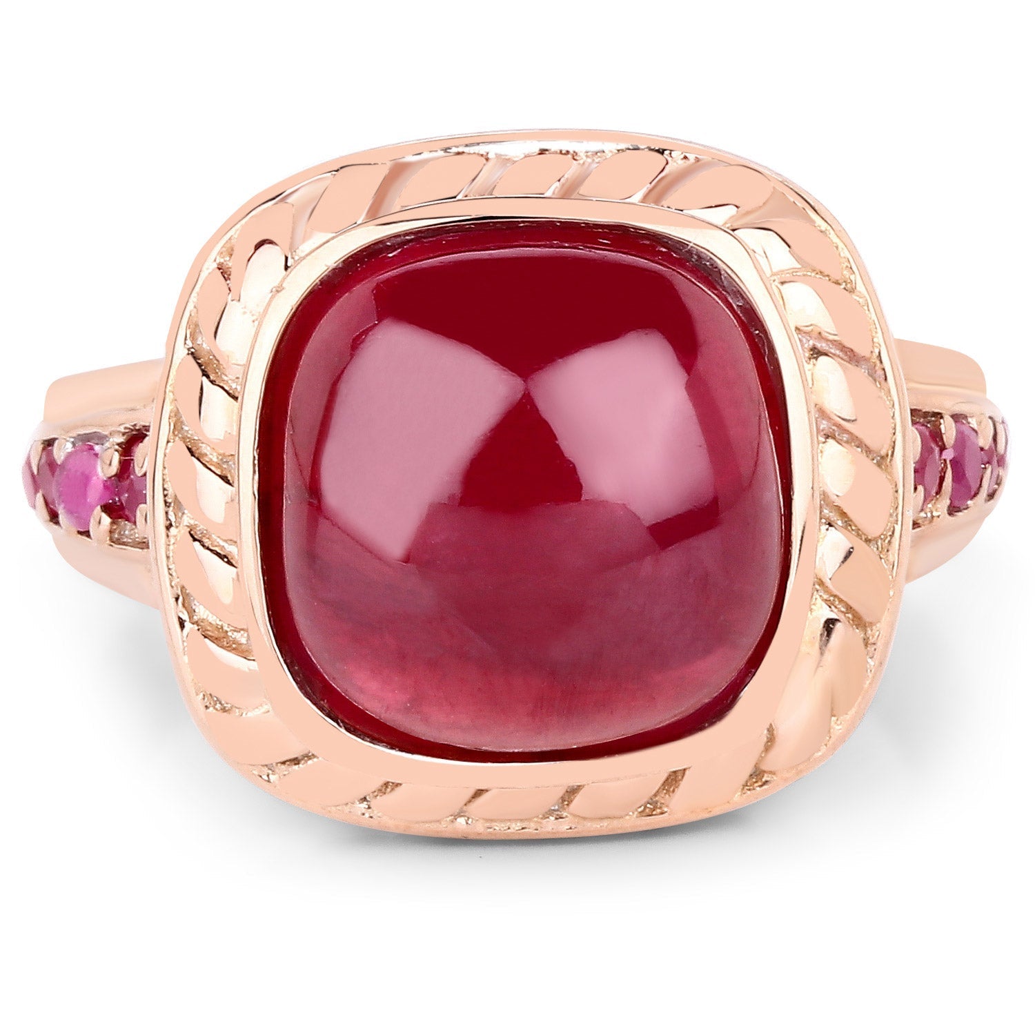 9.14 Carat Glass Filled Ruby and Ruby .925 Sterling Silver Ring Bids.com