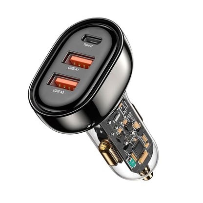 90W 3 Ports Fast Car Charger USB and Type C DailySale