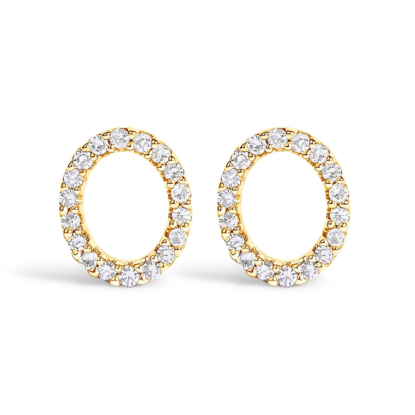 10K White Gold 1/10 Cttw Diamond Initial â€œAâ€ Stud Earring Bids.com