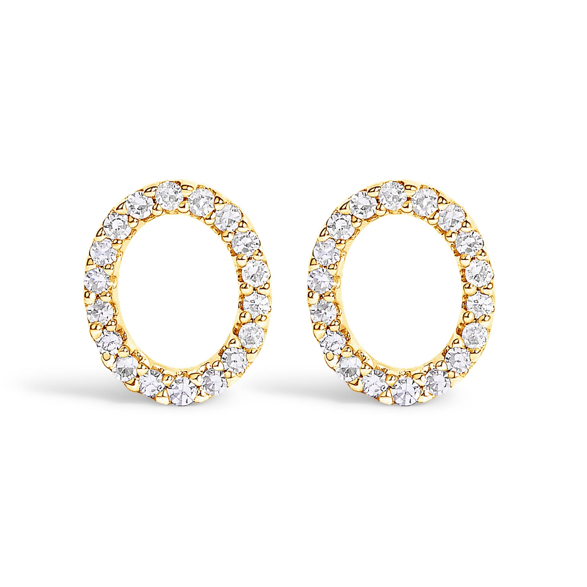 10K White Gold 1/10 Cttw Diamond Initial â€œAâ€ Stud Earring Bids.com