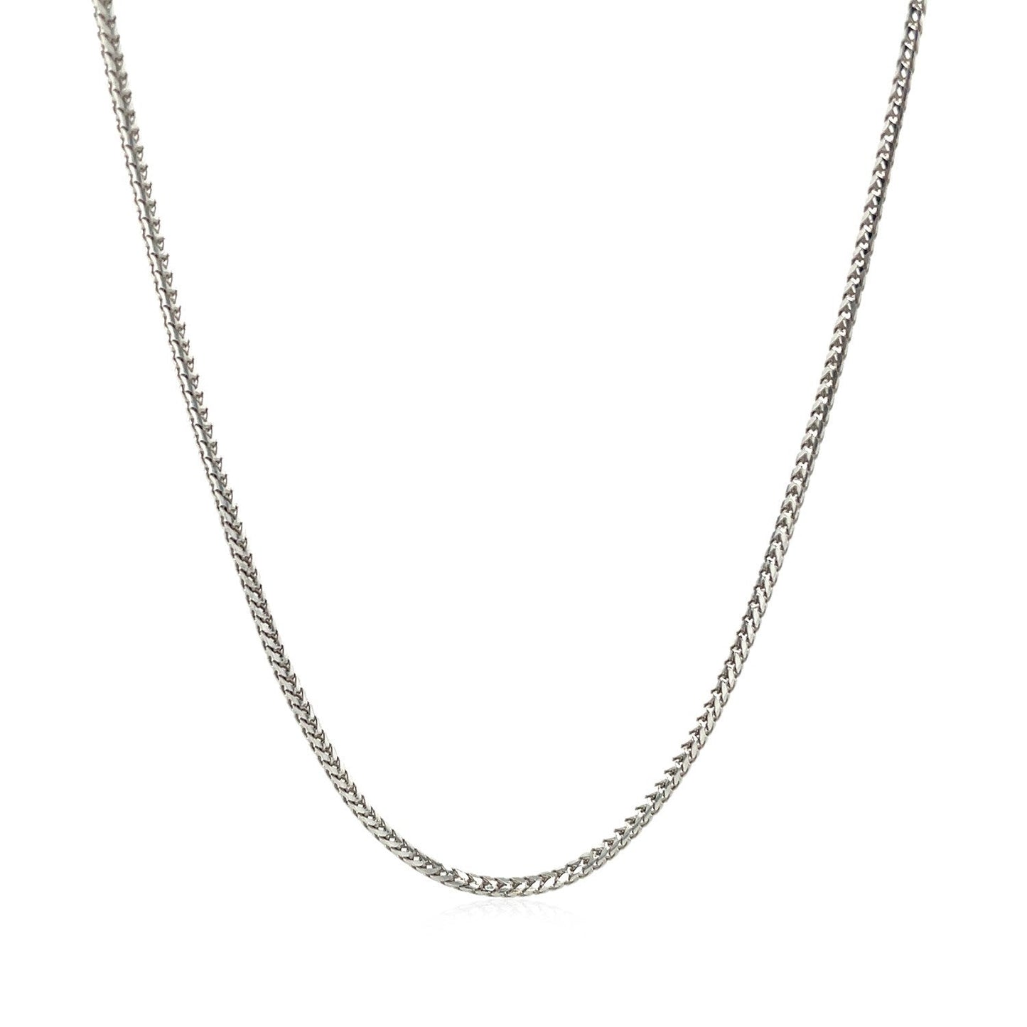 14k White Gold Franco Chain 1.2mm Bids.com