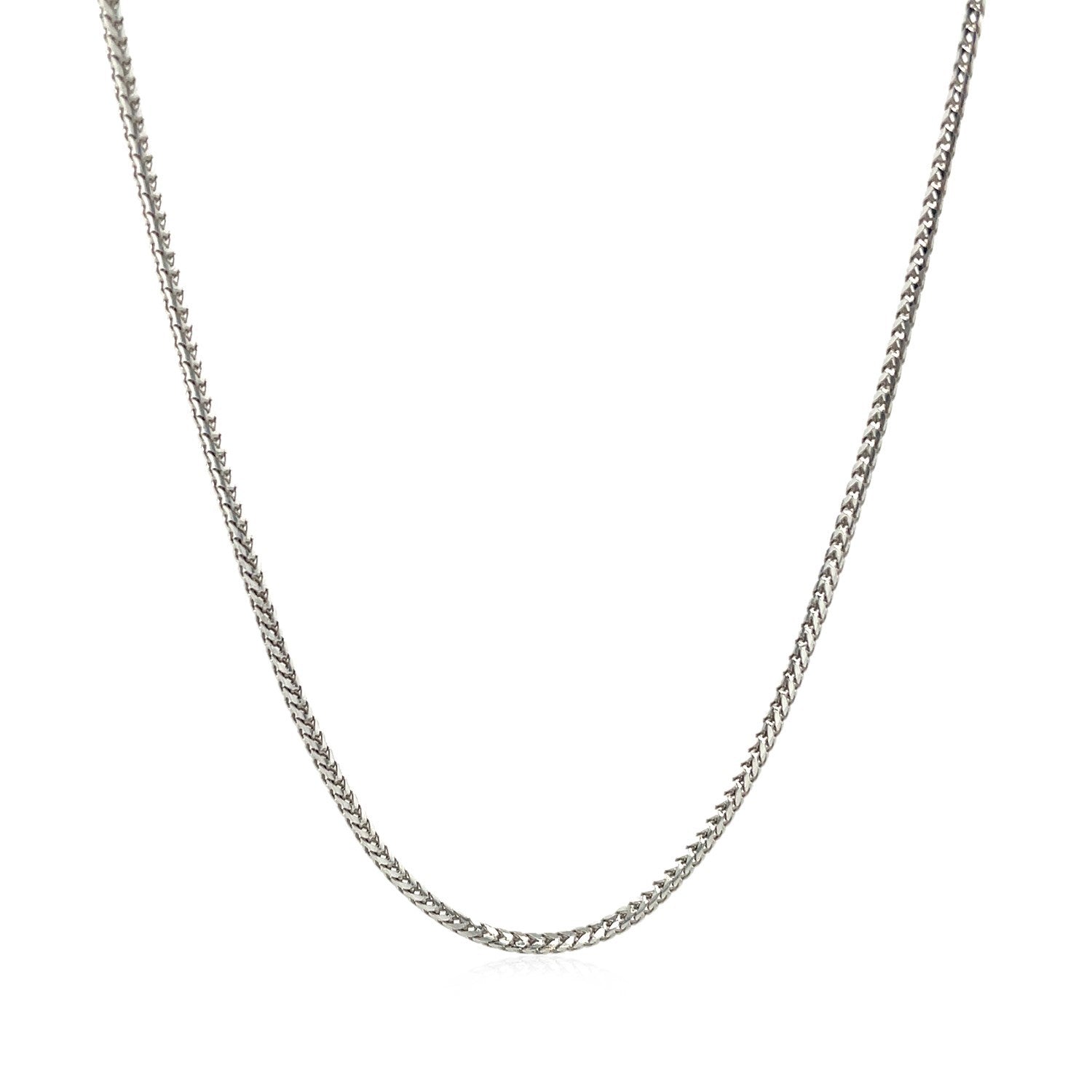 14k White Gold Franco Chain 1.2mm Bids.com