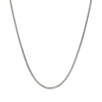 14k White Gold Franco Chain 1.2mm Bids.com