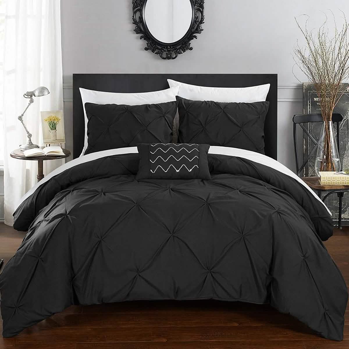 Armi Pinch-Pleated Microfiber Duvet Cover Set DailySale