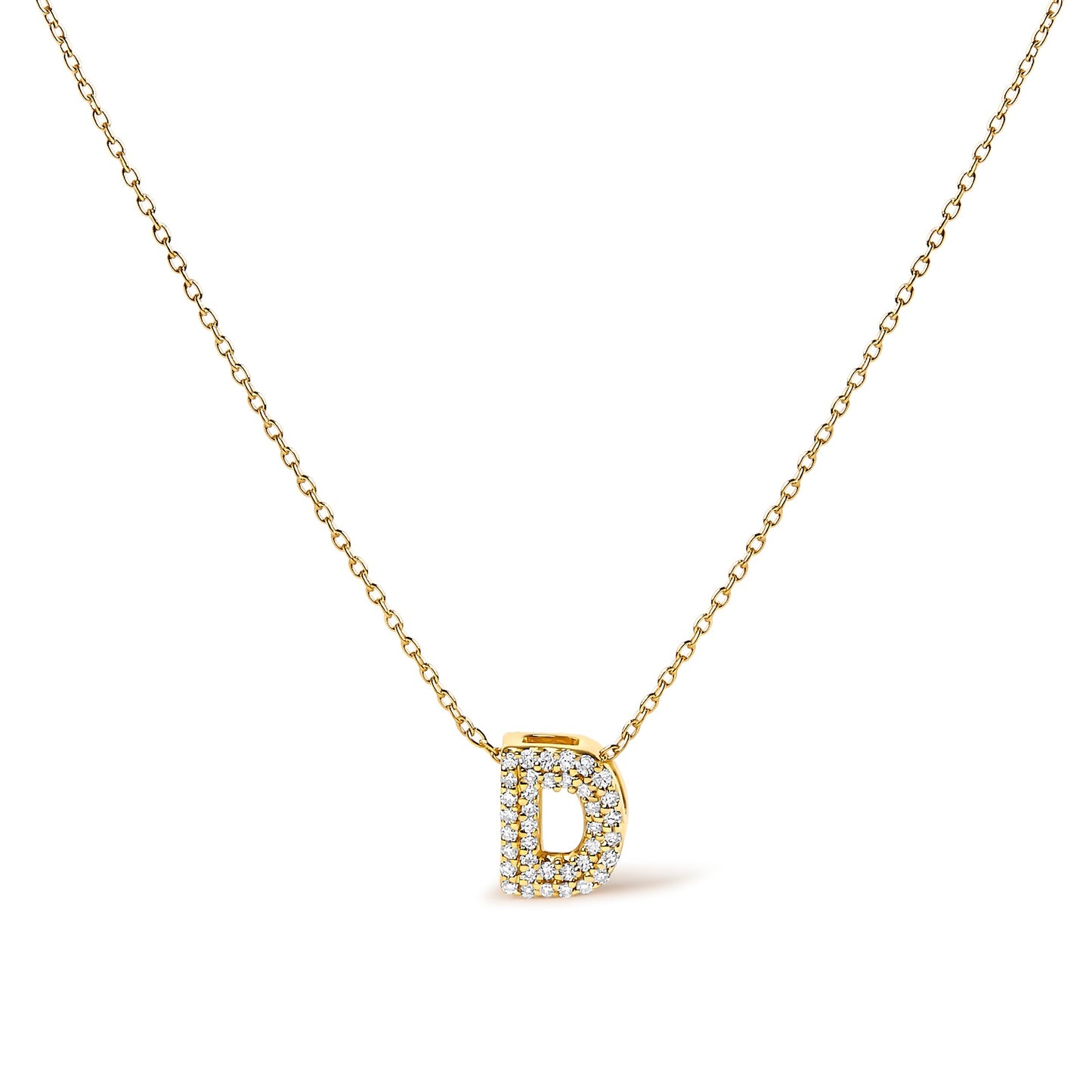 10K White Gold Diamond Accent "A" Initial Bubble Pendant Necklace Bids.com