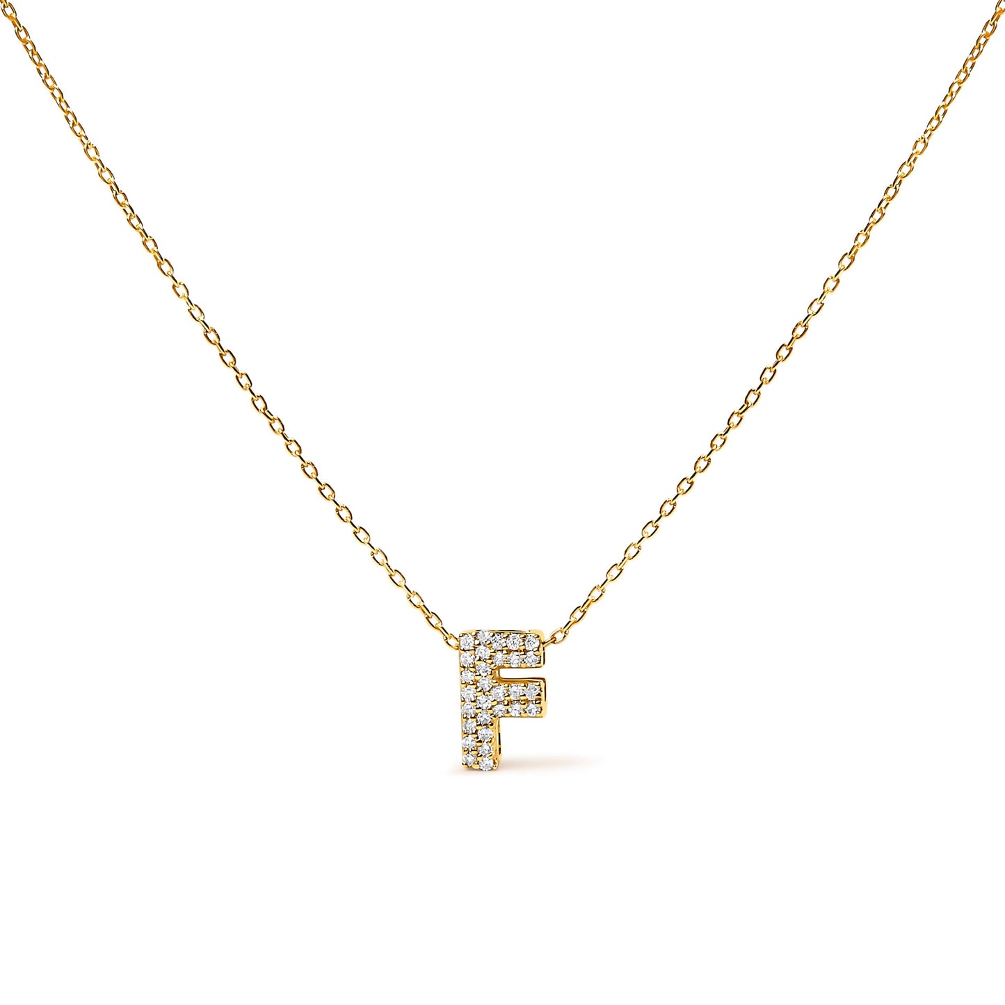 10K White Gold Diamond Accent "A" Initial Bubble Pendant Necklace Bids.com