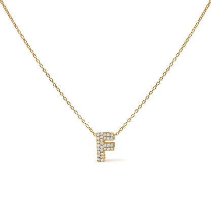10K White Gold Diamond Accent "A" Initial Bubble Pendant Necklace Bids.com