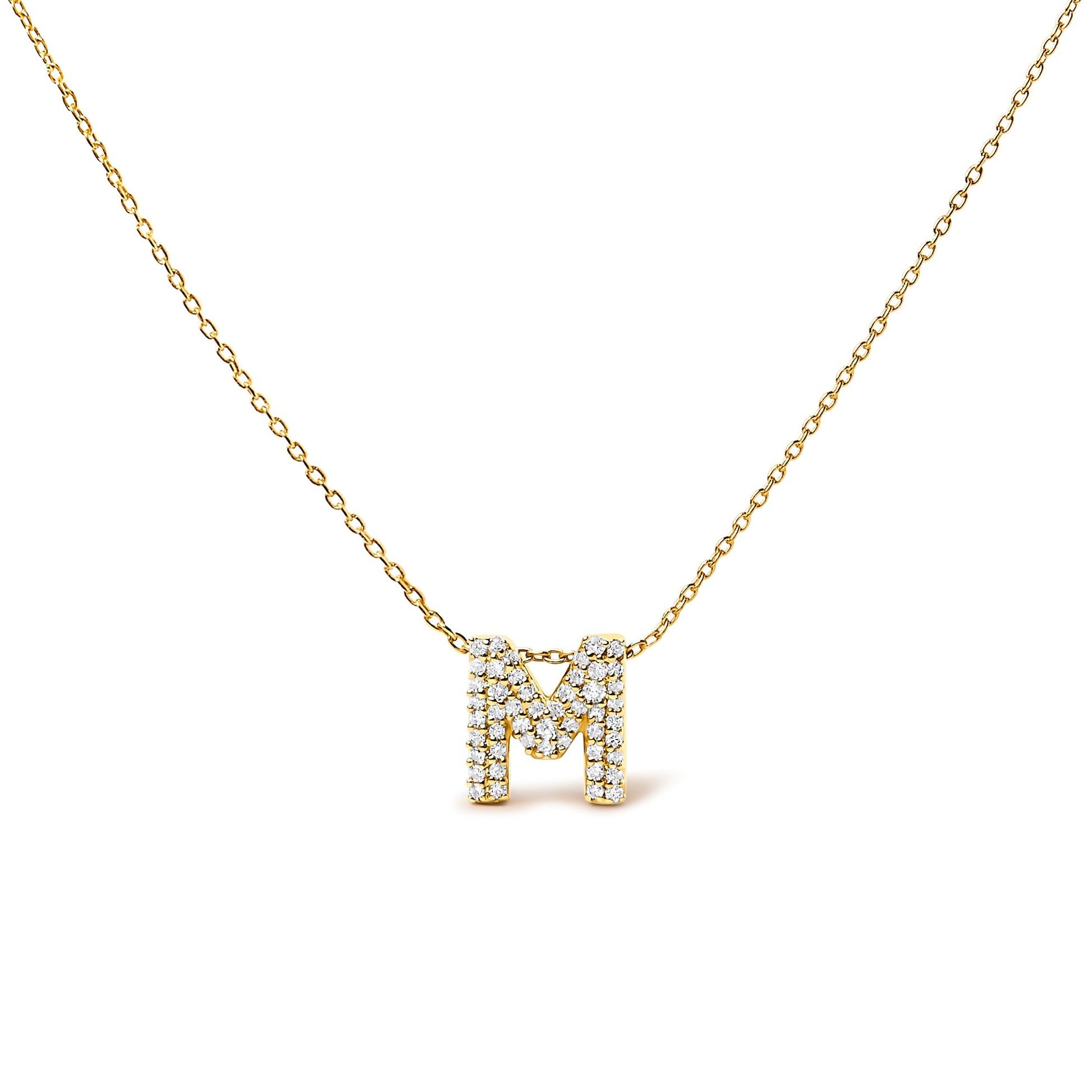 10K White Gold Diamond Accent "A" Initial Bubble Pendant Necklace Bids.com