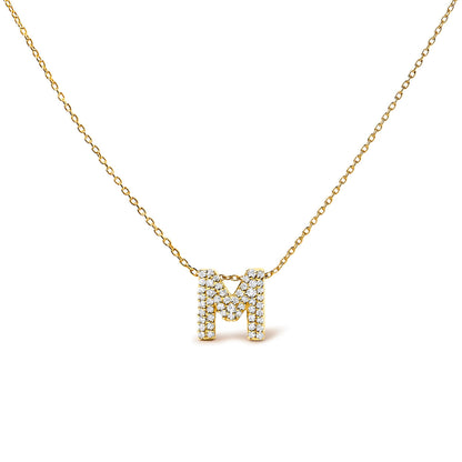 10K White Gold Diamond Accent "A" Initial Bubble Pendant Necklace Bids.com