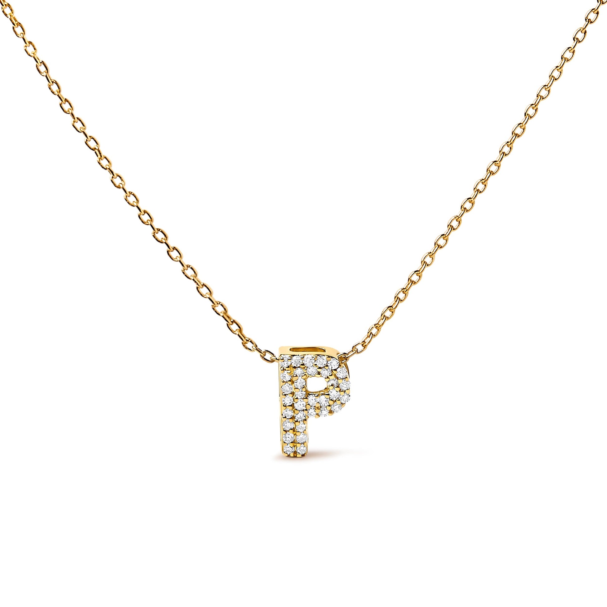 10K White Gold Diamond Accent "A" Initial Bubble Pendant Necklace Bids.com