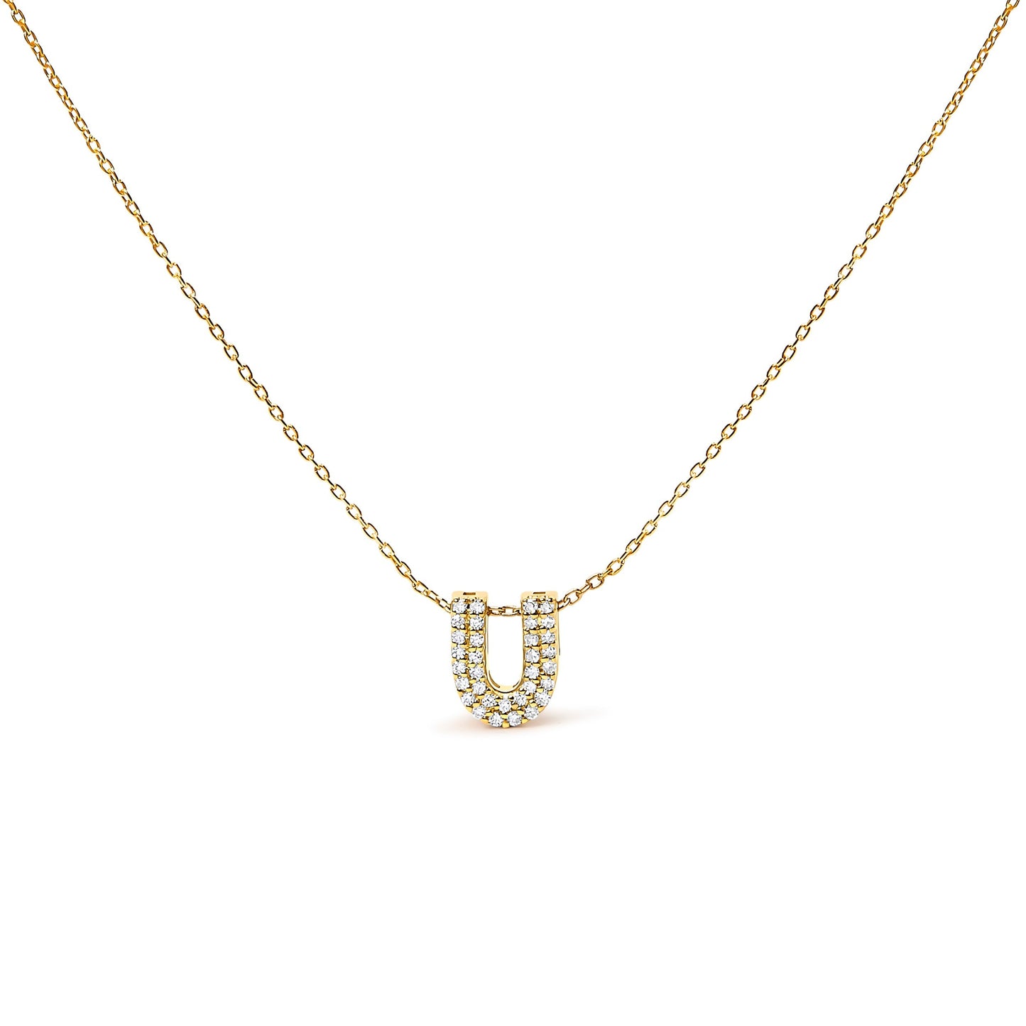 10K White Gold Diamond Accent "A" Initial Bubble Pendant Necklace Bids.com