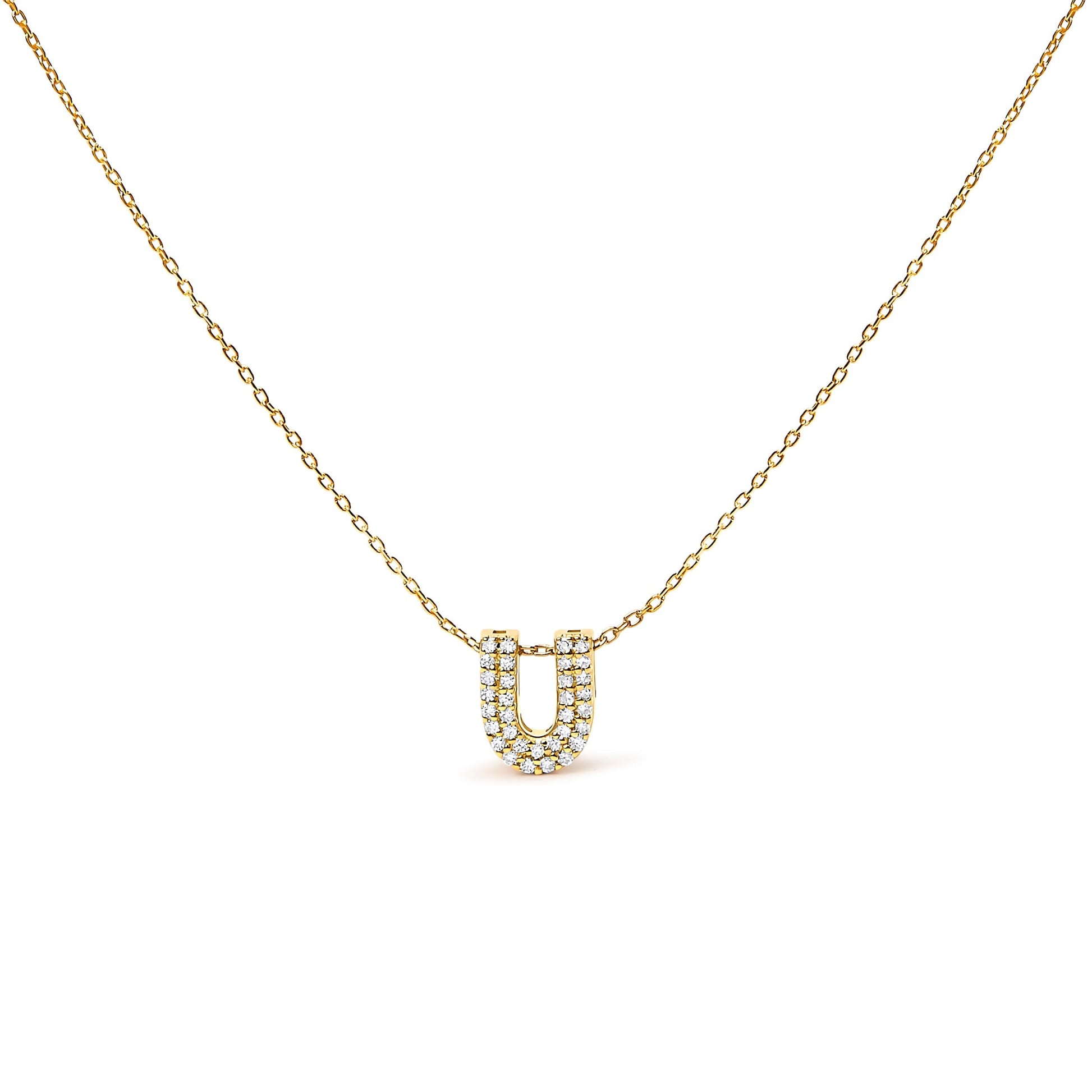 10K White Gold Diamond Accent "A" Initial Bubble Pendant Necklace Bids.com